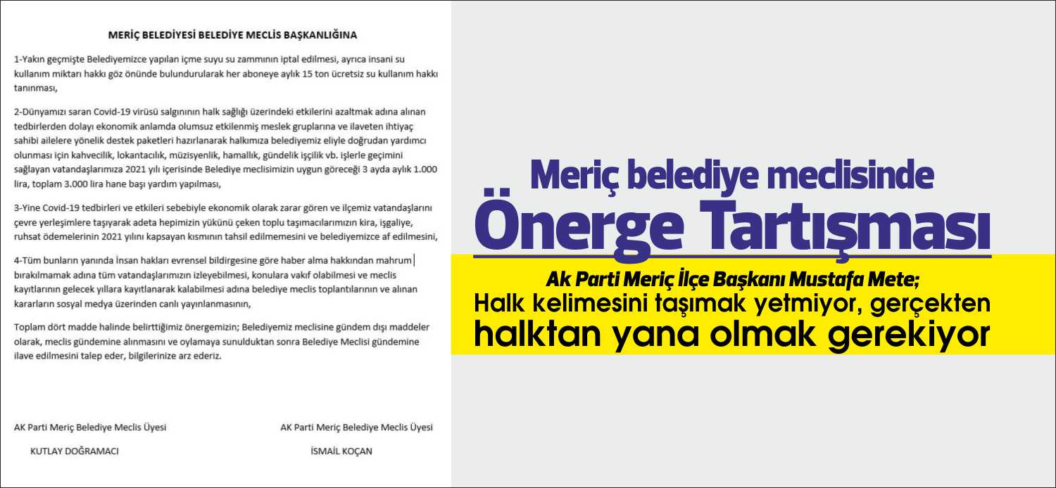 AK Parti Meriç İlçe