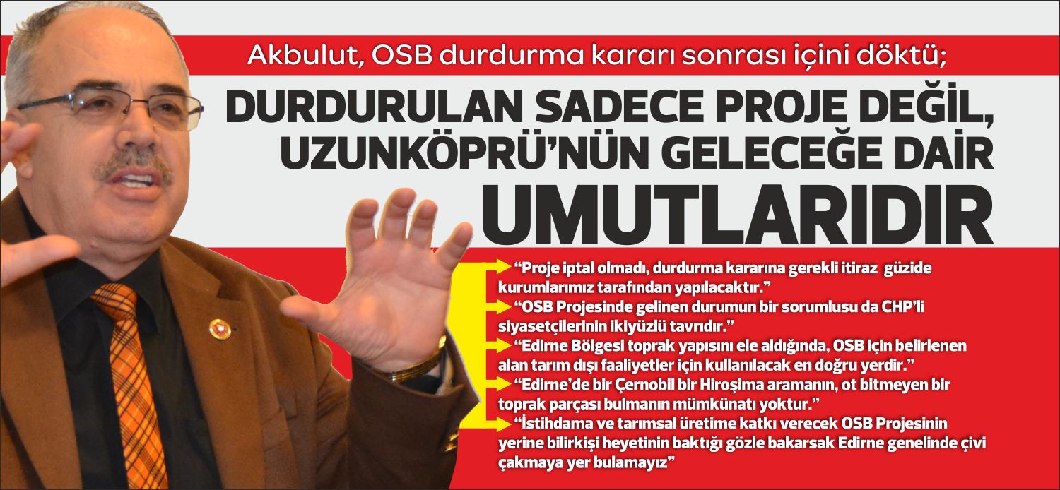 Uzunköprü’nün istihdam sıkıntısına çare