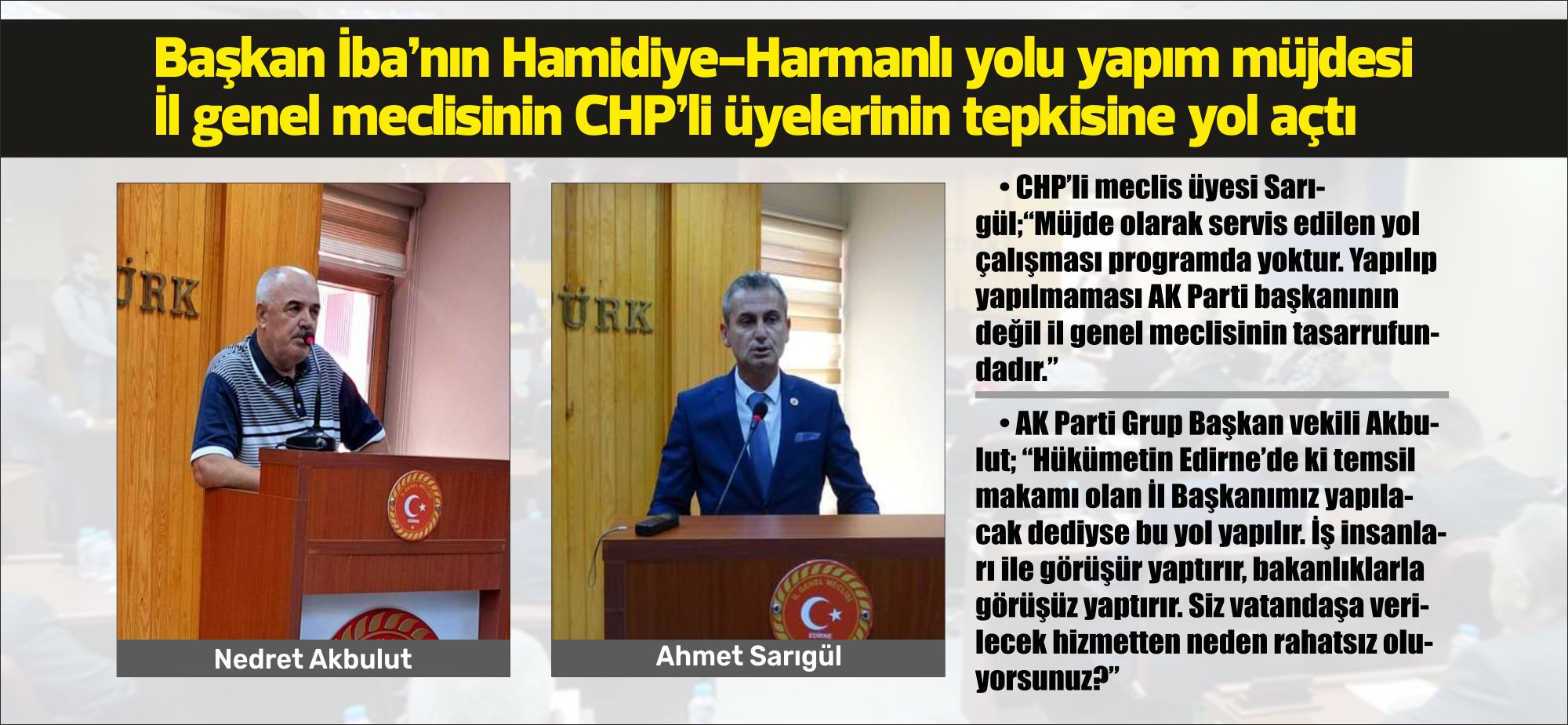 CHP’li meclis üyesi Sarıgül;