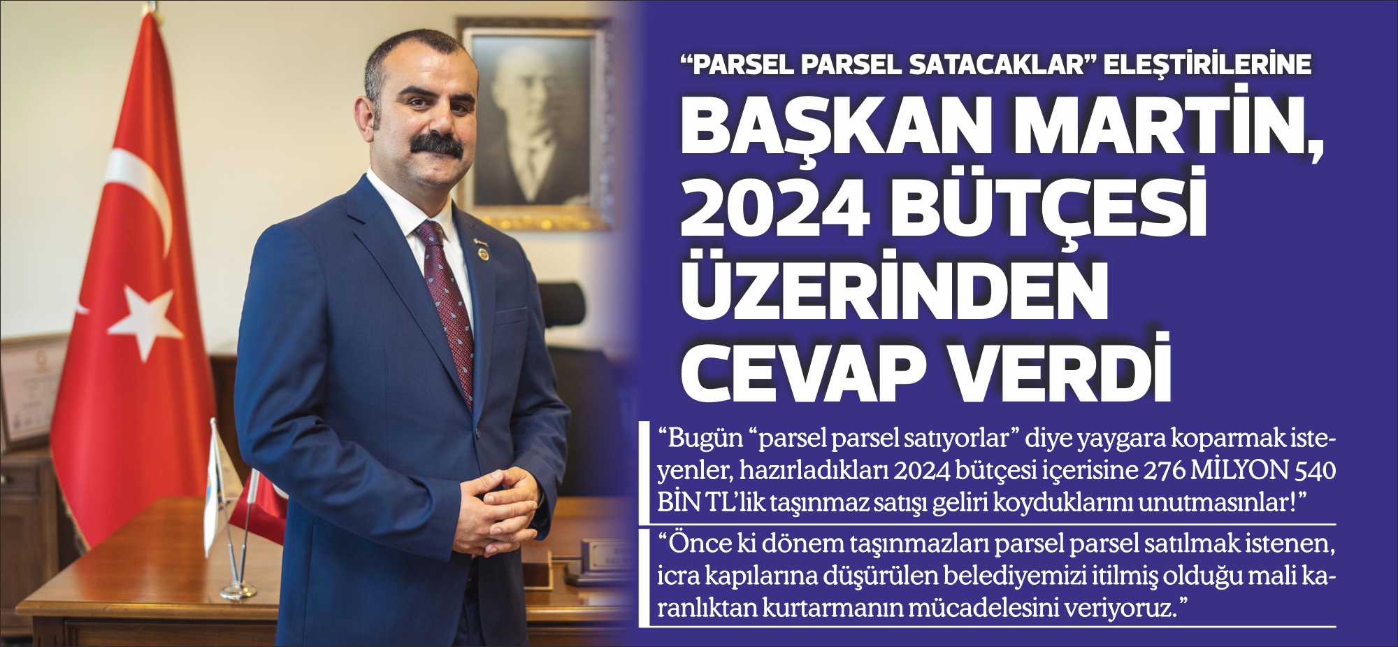 “Bugün “parsel parsel satıyorlar”